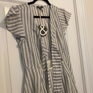 & Merci open front with bow dress
